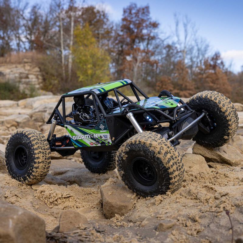 Axial 1/8 AXP8 Gilamon 2.2 4X4 RTR Brushed Trail Buggy, Green Axial 1/8 AXP8 Gilamon 2.2 4X4 RTR Brushed Trail Buggy, Green