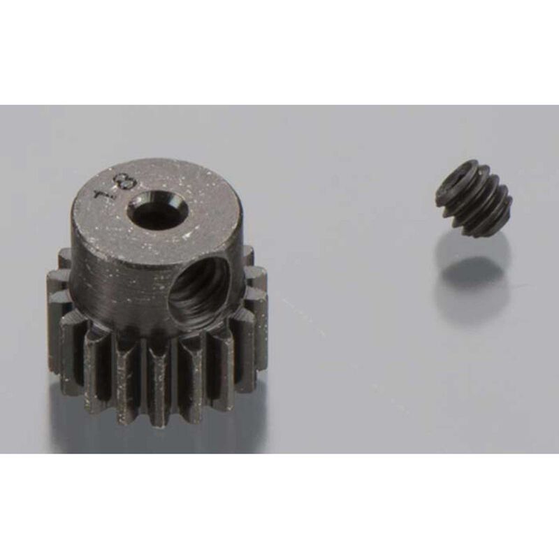 Robinson Racing Hard Blackened Steel Mini Pinion 2mm, .5 Mod 18T Robinson Racing Hard Blackened Steel Mini Pinion 2mm, .5 Mod 18T